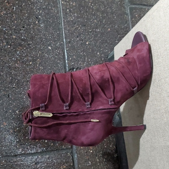 SAM EDELMAN ASHER SUEDE PEEP TOE HEELS SIZE 9 4 INCH HEELS GLADIATOR - Picture 12 of 13